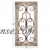Antiqued Wooden And Metal Wall Panel With Vintage Ruggedness   556343473